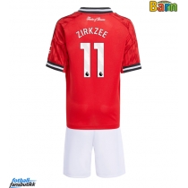 Manchester United Joshua Zirkzee #11 Hjemmedraktsett Barn 2025-26 Kortermet (+ Korte bukser)